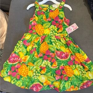 btween Colorful Fruit Print Dress